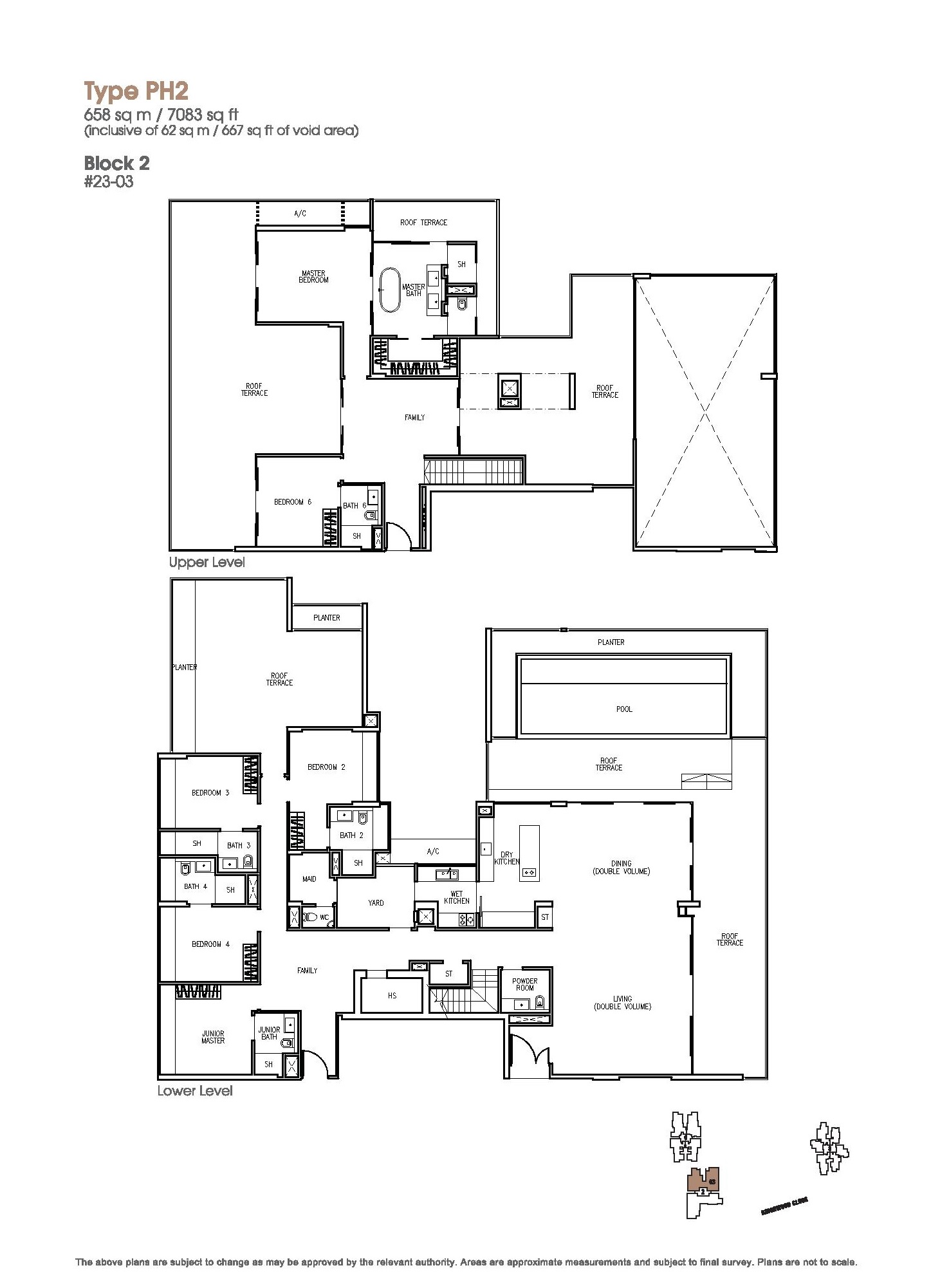 The Trizon 6 Bedroom Penthouse Floor Plans Type PH2