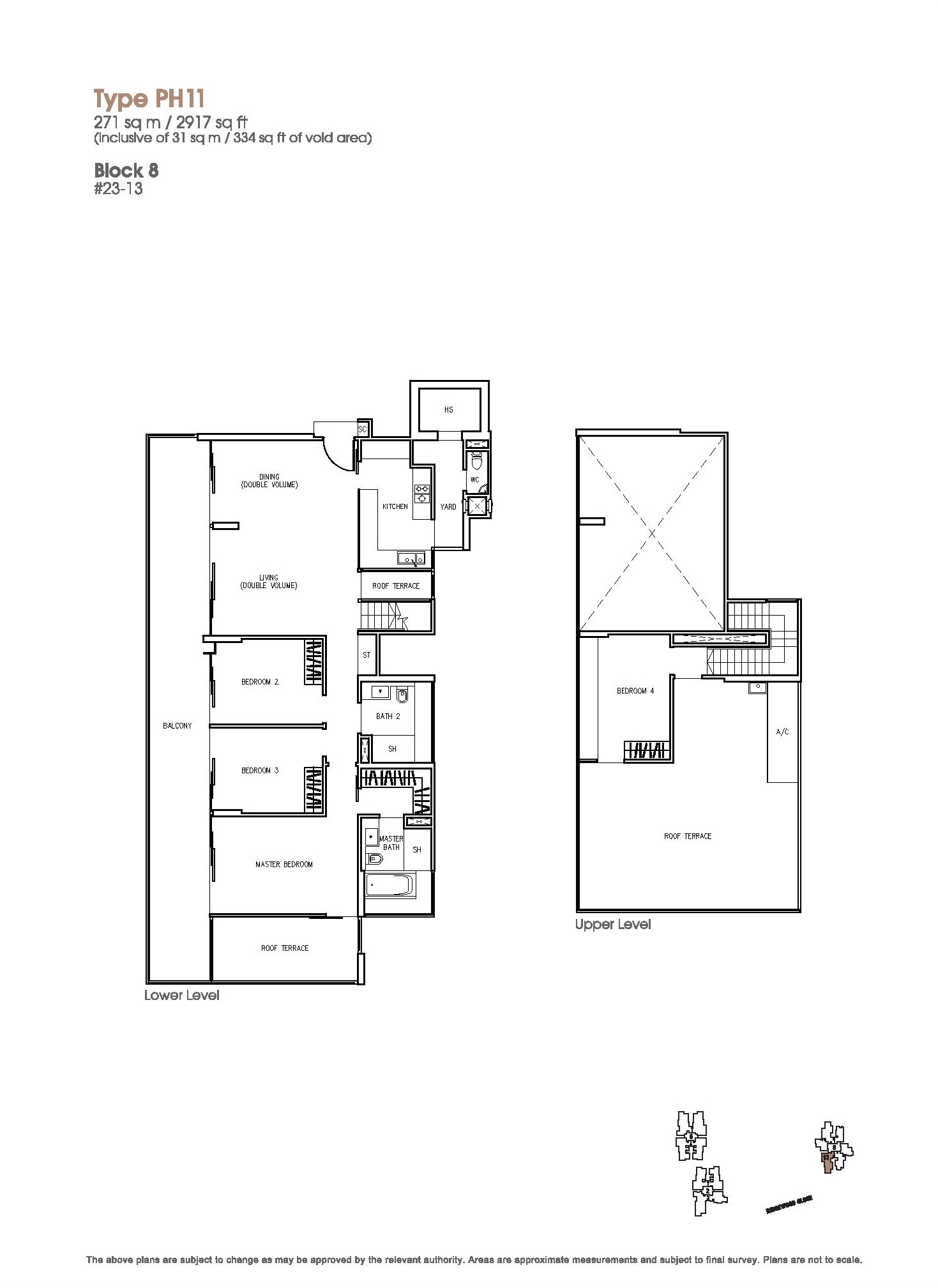 The Trizon 4 Bedroom Penthouse Floor Plans Type PH11